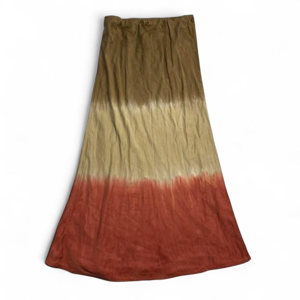 Cloth & Stone Anthropologie Maxi Skirt Women size XS Tie Dye earthy ombré design - Picture 2 of 5